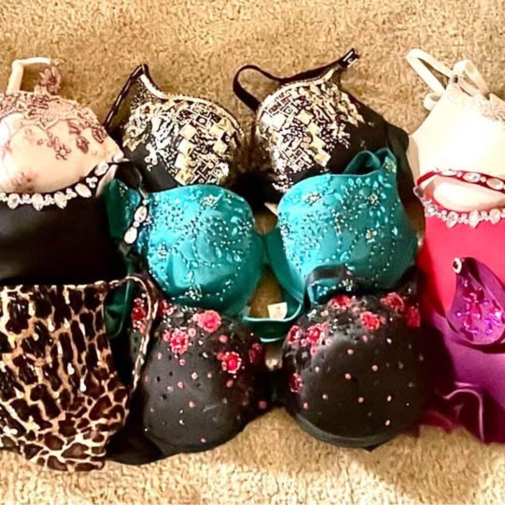 Brand new jeweled bras